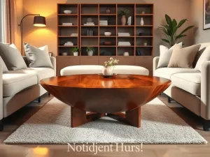 Stolik kawowy w kształcie łezki – jak wybrać designerski mebel, który odmieni Twoje wnętrze