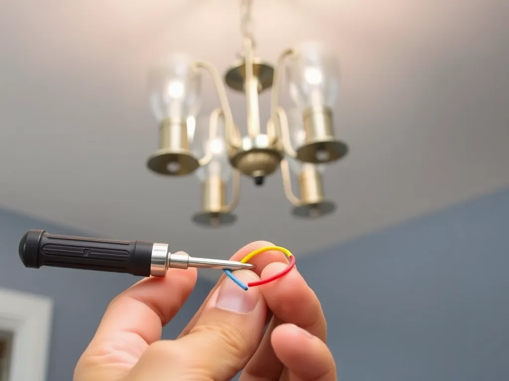 Jak podłączyć żyrandol na 5 żarówek?