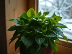 Ceramiczna doniczka z widocznymi otworami drenażowymi na dnie, ustawiona na drewnianym stole w słonecznym ogrodzie.